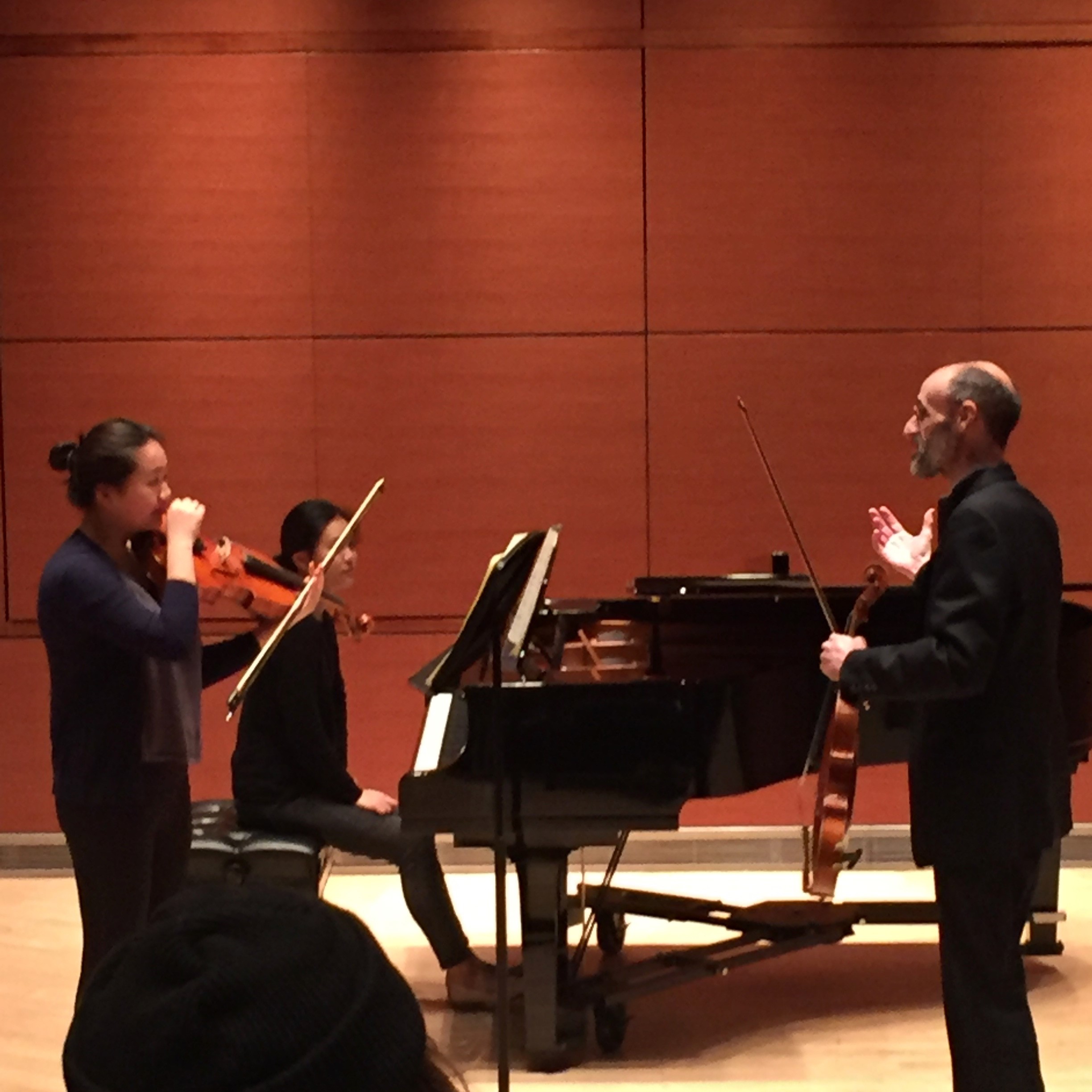 Sae Rheen plays for Brown University's David Rubinstein.