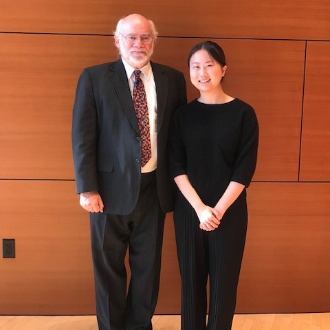 2023 Viola Prize first prize winner Kunjing Dai with Robert Levine